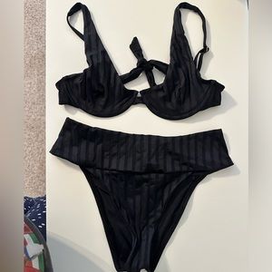 Vitamin A Black SuperRib Bikini